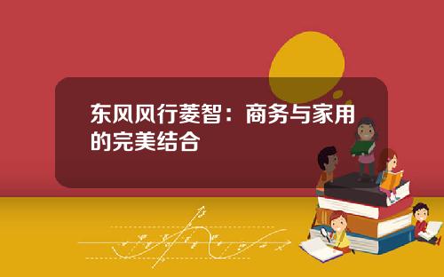 东风风行菱智：商务与家用的完美结合
