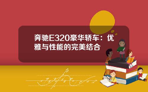 奔驰E320豪华轿车：优雅与性能的完美结合