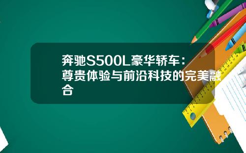 奔驰S500L豪华轿车：尊贵体验与前沿科技的完美融合