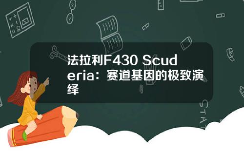 法拉利F430 Scuderia：赛道基因的极致演绎