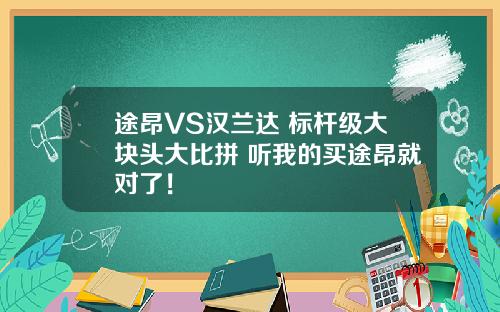 途昂VS汉兰达 标杆级大块头大比拼 听我的买途昂就对了！