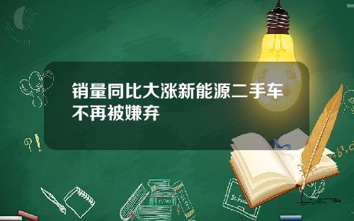 销量同比大涨新能源二手车不再被嫌弃