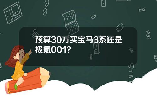 预算30万买宝马3系还是极氪001？